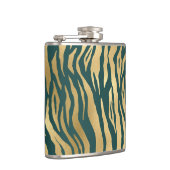 Flasques Poster de animal turquoise et Gold Wild (Droite)