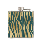 Flasques Poster de animal turquoise et Gold Wild (Dos)