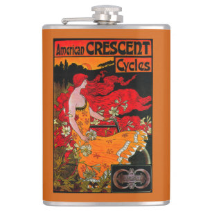 Flasques PosterEurope vintage en croissant américain