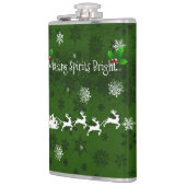 Flasques Pot à bascule Père Noël vert et fiole de renne (Gauche)