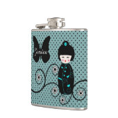 Flasques Pot Polka japonais personnalisé (Gauche)