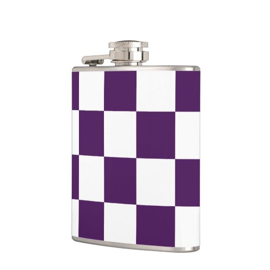 Flasques Pourpre et blanc Checkered (Gauche)