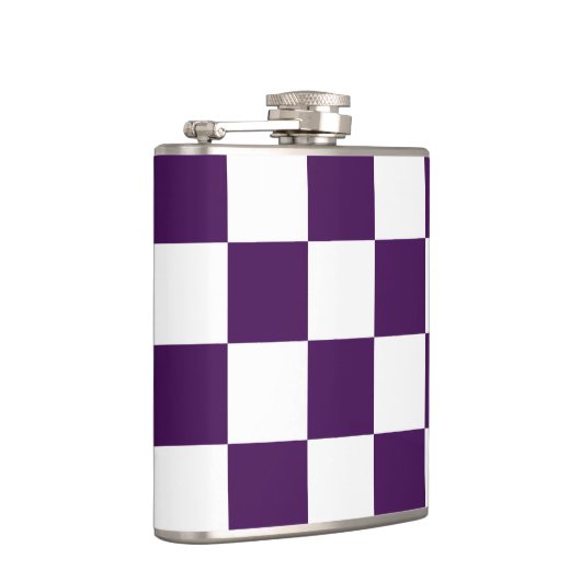 Flasques Pourpre et blanc Checkered (Droite)