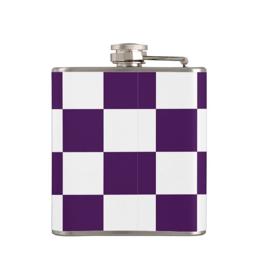 Flasques Pourpre et blanc Checkered (Dos)