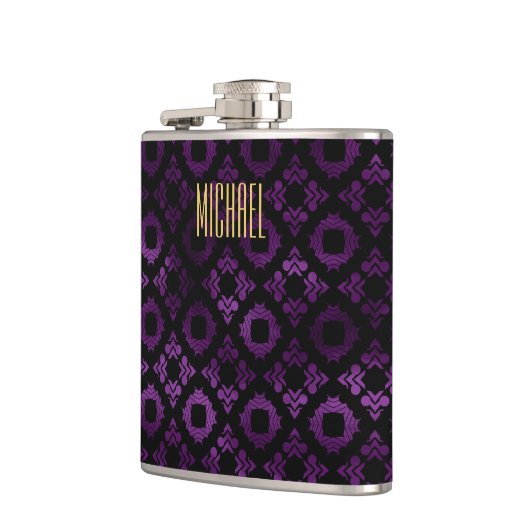 Flasques Pourpre, noir chics, et or (Gauche)