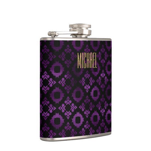 Flasques Pourpre, noir chics, et or (Droite)