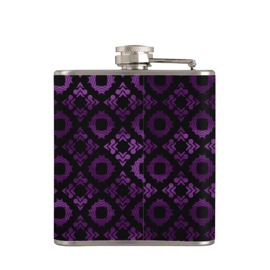 Flasques Pourpre, noir chics, et or (Dos)