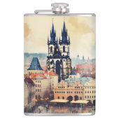 Flasques Prague nuit en République Tchèque (Devant)