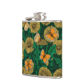 Flasques Pré de Dandelion sur vert foncé (Gauche)