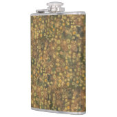 Flasques Pré doré, abstrait motif floral vert olive (Gauche)