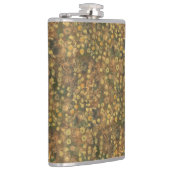 Flasques Pré doré, abstrait motif floral vert olive (Droite)