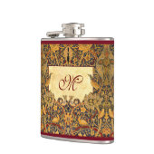 Flasques Pré Raphaelite Wm. MONOGRAMME PERSONNALISABLE Morr (Gauche)