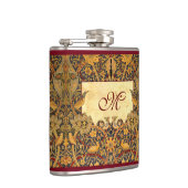 Flasques Pré Raphaelite Wm. MONOGRAMME PERSONNALISABLE Morr (Droite)