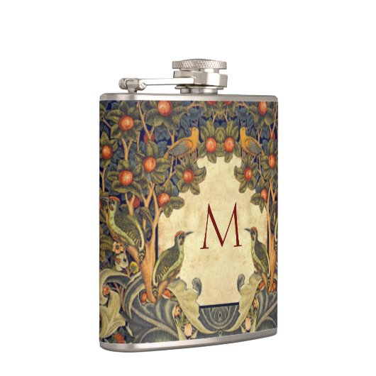 Flasques Pré Raphaelite Wm. MONOGRAMME PERSONNALISABLE Morr (Droite)