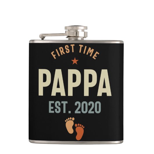 Flasques Première Fois Pappa Est 2020 Daddy Cadeau (Devant)