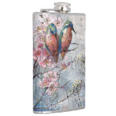 Flasques Pretty Painted Kingfish and Flowers (Droite)