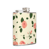 Flasques Pretty Pink Roses Pastel Pink Pattern (Droite)