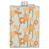 Flasques Pretty retro muted 1970 s flowers (Dos)