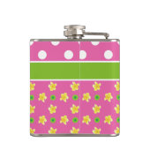 Flasques Primroses Hip Flask pour personnaliser les Pois ro (Dos)