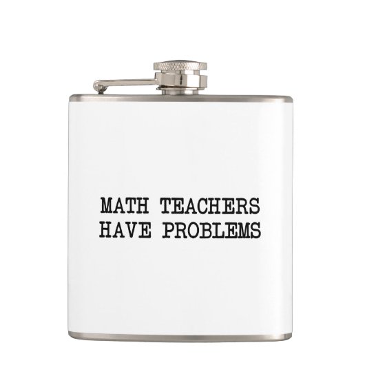 Flasques Problème de professeur de maths (Devant)