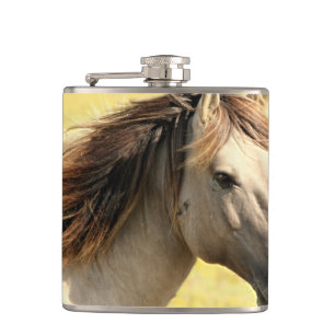 Flasques Profil du cheval beige
