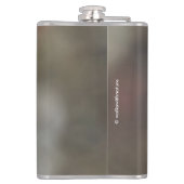 Flasques Profil d'un Pic Downy mâle (Dos)