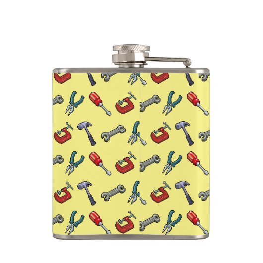 Flasques Propriété Du Motif Outils D'Art Pixel Master do-it (Dos)