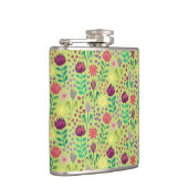 Flasques Protea Floral Block Imprimer Millefleur vert pâle (Droite)