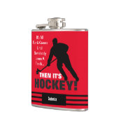 Flasques Puis c'est Hockey Vinyl Wrapper Flask (Gauche)
