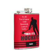 Flasques Puis c'est Hockey Vinyl Wrapper Flask (Droite)