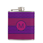 Flasques Purple and Magenta Pattern Striped Monogram (Devant)
