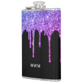 Flasques Purple Parties scintillant rose gouttes Étincelle  (Gauche)