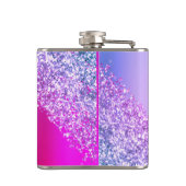 Flasques Purple Pink Monogram Glitter Eyelashes (Dos)