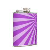 Flasques Purple Sunburst "Ajouter votre nom" (Droite)