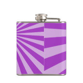 Flasques Purple Sunburst "Ajouter votre nom" (Dos)
