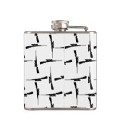 Flasques Pursuit de précision : Chasse Motif noir et blanc  (Dos)