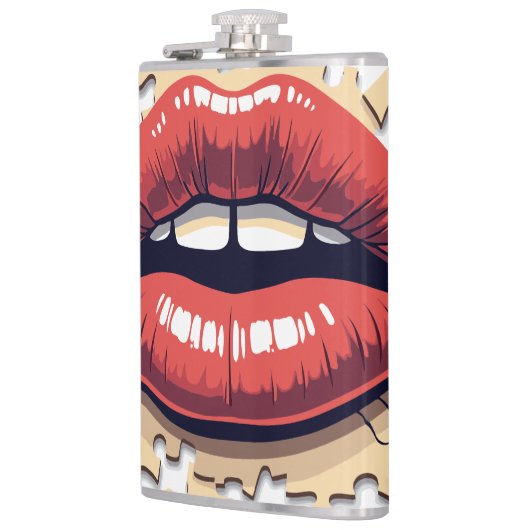 Flasques Puzzle lèvres pop (Gauche)