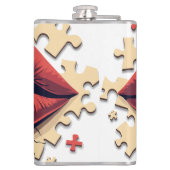 Flasques Puzzle lèvres pop (Dos)