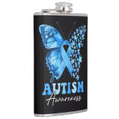 Flasques Puzzle Papillon Coloré (Droite)