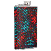 Flasques Quadriculados riscados de cor azul claro, vermelho (Droite)