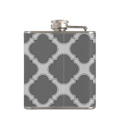 Flasques Quatrefoil dans les tons gris (Dos)