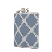 Flasques Quatrefoil gris bleu (Gauche)