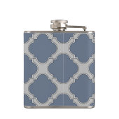 Flasques Quatrefoil gris bleu (Dos)