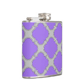 Flasques Quatrefoil violet et gris (Droite)