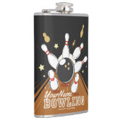 Flasques Quilles de billard grève de bowling personnalisées (Droite)