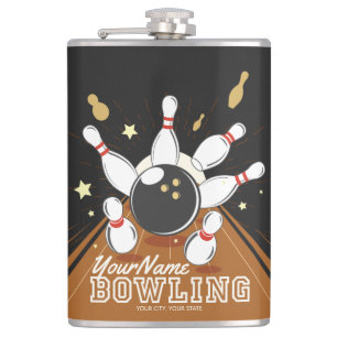 Flasques Quilles de billard grève de bowling personnalisées