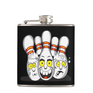 Flasques Quilles de bowling ravies, noires
