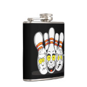 Flasques Quilles de bowling ravies, noires (Droite)