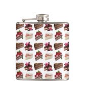 Flasques Quirky Cake Lovers Desserts Pattern Quirky (Devant)