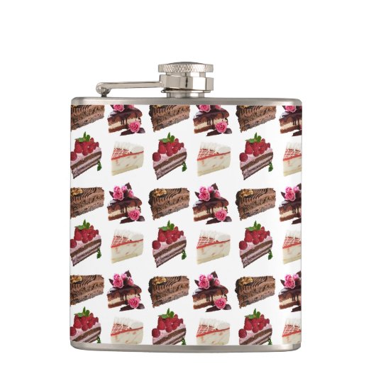 Flasques Quirky Cake Lovers Desserts Pattern Quirky (Devant)